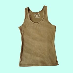 Faded Glory Women's Brown Ribbed Tank Top